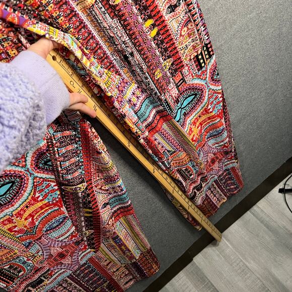 Attitudes by Renee Regular Printed Como Jersey Jumpsuit Orange Boho, Medium - Picture 13 of 16